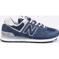 New Balance - Buty ML574EGN. Niebieskie halówki męskie marki New Balance, z gumy, na sznurówki. Za 349,90 zł.