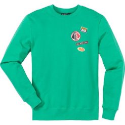 Bejsbolówki męskie: Bluza dresowa Slim Fit bonprix zielony