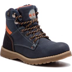 Trapery ACTION BOY - CP40-8026J Granatowy. Niebieskie śniegowce chłopięce marki Action Boy, bez zapięcia. Za 119,99 zł.