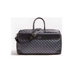 Torba Podróżna Z Logo Model Manhattan. Czarne torby podróżne Guess, w paski, z bawełny. Za 769,00 zł.