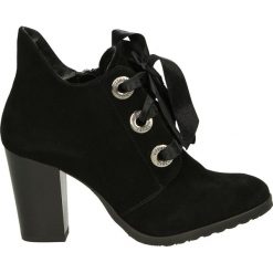 Botki - 1253 CAM NERO. Czarne botki damskie na zamek Venezia, ze skóry. Za 239,00 zł.