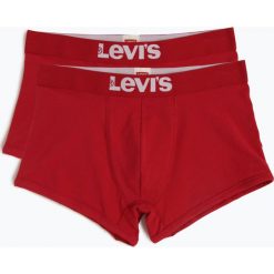 Levi's - Obcisłe bokserki męskie pakowane po 2 szt., czerwony. Czerwone bokserki męskie Levi's®, bez wzorów, z bawełny. Za 89,95 zł.