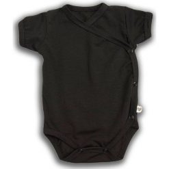 Body kimono z krótkim rękawem Czarna Owca r. 62cm (NCO-02). Czarne body niemowlęce NANAF ORGANIC, bez wzorów, z krótkim rękawem. Za 57,29 zł.