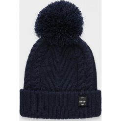 Czapka damska CAD613 - ciemny granat - Outhorn. Czapki damskie Outhorn, na zimę, bez wzorów, ze splotem. Za 39,99 zł.