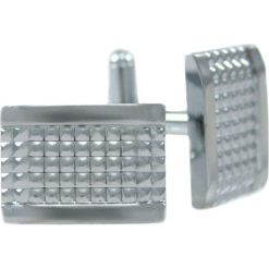 Eleganckie, Męskie Spinki do Mankietów - Alties SPMALT0040. Szare spinki do mankietów męskie Alties, z mosiądzu. Za 33,00 zł.