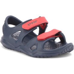Sandały chłopięce: Sandały CROCS – Swiftwater River Sandal K 204988 Navy/Flame