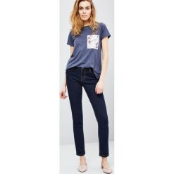 Jeansy typu straight leg. Niebieskie jeansy damskie Moodo, xs. Za 9,99 zł.