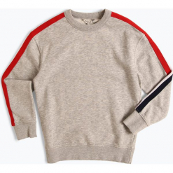 Review - Chłopięca bluza nierozpinana, szary. Szare bluzy chłopięce Review, w paski. Za 119,95 zł.
