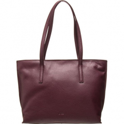 Skórzany shopper bag w kolorze bordowym - 33 x 27 x 11,5 cm. Czerwone torby damskie na zakupy marki BREE, z materiału, na ramię. W wyprzedaży za 341,95 zł.