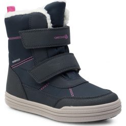 Śniegowce GEOX - J Zorian G.B Wpf A J744TA 0FUCE C4268 S Navy/Fuchsia. Niebieskie śniegowce dziewczęce Geox, bez zapięcia. Za 329,00 zł.
