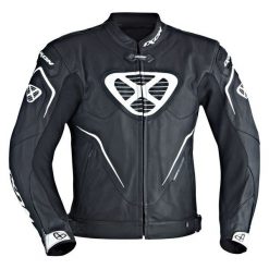Kurtka skóra naturalna IXON ORCUS kolor biały/czarny, rozmiar 2XL. Czarne kurtki męskie IXON, xl, bez wzorów, ze skóry, bez kaptura. W wyprzedaży za 888,99 zł.
