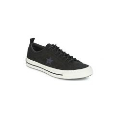 Buty Converse ONE STAR LEATHER OX. Czarne trampki i tenisówki damskie Converse, bez wzorów, bez zapięcia. Za 303,20 zł.