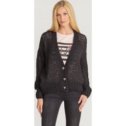 SWETER Liu Jo. Czarne swetry damskie Liu Jo, s, z aplikacjami, z dzianiny, bez rękawów, bez kaptura. Za 623,40 zł.