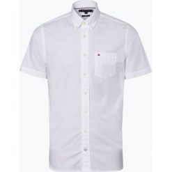Tommy Hilfiger - Koszula męska, czarny. Czarne koszule męskie TOMMY HILFIGER, s, bez wzorów, bez kołnierzyka, z krótkim rękawem. Za 299,95 zł.