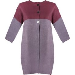 Kardigan w kolorze fioletowo-bordowym. Czerwone swetry damskie Stefanel, xl, bez wzorów. W wyprzedaży za 549,95 zł.