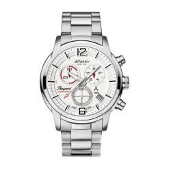 Zegarek Atlantic Męski Seasport 87466.41.25 Chronograf srebrny. Szare zegarki męskie Atlantic, srebrne. Za 1378,60 zł.