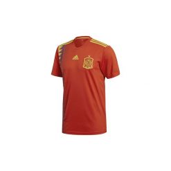 T-shirty z krótkim rękawem adidas Koszulka podstawowa reprezentacji Hiszpanii. Czerwone koszulki męskie Adidas, s, bez wzorów, bez kołnierzyka, z krótkim rękawem, krótkie. Za 379,00 zł.