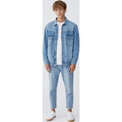 Jeansy relaxed fit. Niebieskie jeansy męskie marki Pull&Bear, m, bez wzorów. Za 139,00 zł.