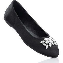 Baleriny bonprix czarny. Czarne baleriny damskie marki bonprix, bez wzorów, bez obcasa. Za 34,99 zł.