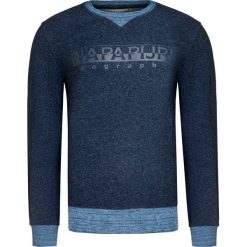 Bluza NAPAPIJRI BIA Granatowy. Niebieskie bluzy męskie marki Napapijri, z nadrukiem, z bawełny, bez kołnierzyka, bez rękawów, bez kaptura. W wyprzedaży za 264,00 zł.