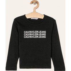 Calvin Klein Jeans - Longsleeve dziecięcy 104 - 176 cm. Białe t-shirty chłopięce Calvin Klein Jeans, z nadrukiem, z bawełny, z długim rękawem. Za 129,90 zł.