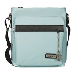 Torebka w kolorze niebieskim - (S)21 x (W)23 x (G)8 cm. Niebieskie torebki klasyczne damskie Kazar, w paski, ze skóry, na ramię, bez dodatków. W wyprzedaży za 209,95 zł.