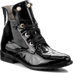 Botki damskie lity: Botki EKSBUT - 68-4952-121-1G Czarny