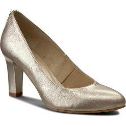 Półbuty KOTYL - 883 Złoty EF. Żółte półbuty damskie skórzane marki Kotyl, eleganckie, na obcasie. W wyprzedaży za 199,00 zł.