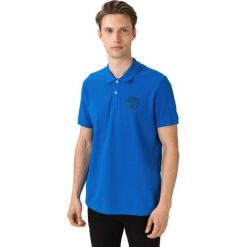 Lamborghini Polo Koszulka Niebieski. Niebieskie podkoszulki męskie Lamborghini, m, z nadrukiem, z bawełny, polo, bez rękawów. Za 331,95 zł.