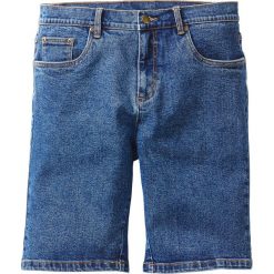 Bermudy dżinsowe ze stretchem Classic Fit bonprix niebieski "stone”. Niebieskie jeansy męskie bonprix, m, bez wzorów, z jeansu, klasyczne. Za 79,99 zł.