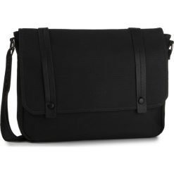 Torba LANETTI - RM0919 Black. Czarne torby męskie skórzane Lanetti, bez wzorów, ze skóry ekologicznej, młodzieżowe. Za 149,99 zł.