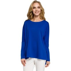 PATRICE Bluzka nietoperz - chabrowa. Niebieskie bluzki nietoperze marki Moe, s, z dzianiny, eleganckie. Za 119,00 zł.