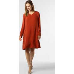 Drykorn - Sukienka damska – Cupro, pomarańczowy. Pomarańczowe sukienki damskie DRYKORN, bez wzorów, eleganckie, bez kołnierzyka, bez rękawów. Za 659,95 zł.