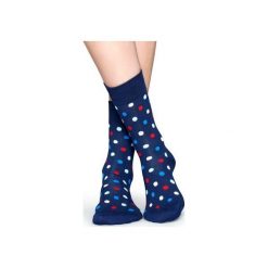Skarpetki Happy Socks DOT01-6001. Niebieskie skarpetki męskie marki Happy Socks, z bawełny. Za 34,90 zł.