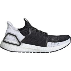 Buty adidas Ultraboost 19 M Czarno-Białe. Czarne buty sportowe męskie Adidas, z materiału, bez zapięcia, do biegania. Za 599,99 zł.