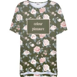 Colour Pleasure Koszulka damska CP-033 266 zielono-różowa r. uniwersalny. Różowe t-shirty damskie marki Colour pleasure, uniwersalny. Za 76,57 zł.