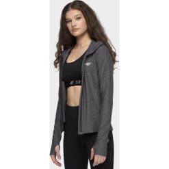 Bluza treningowa damska. Pomarańczowe bluzy damskie xl, bez wzorów, z dzianiny, bez rękawów, z kapturem. Za 149,99 zł.