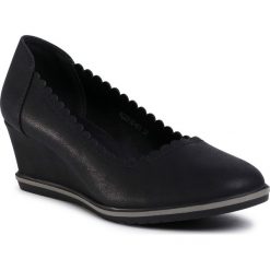Półbuty CLARA BARSON - WS2516-01 Black. Czarne półbuty damskie Clara Barson, na co dzień, bez wzorów, ze skóry ekologicznej, bez obcasa, na koturnie, bez zapięcia. Za 89,99 zł.