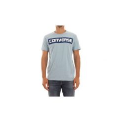 T-shirty z krótkim rękawem Converse 10007313 CREW LOGO. Niebieskie t-shirty męskie Converse, m, bez wzorów, bez kołnierzyka, krótkie. Za 132,79 zł.