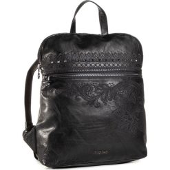 Plecak DESIGUAL - 20WAKP37 2000. Czarne plecaki damskie Desigual, bez wzorów, ze skóry ekologicznej, eleganckie, bez dodatków. Za 499,00 zł.
