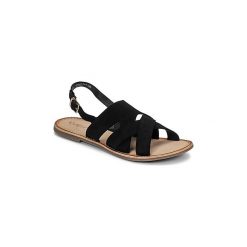 Sandały Kickers DILANI. Czarne sandały damskie marki Kickers, bez wzorów, bez obcasa, bez zapięcia. Za 259,00 zł.