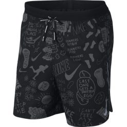 Spodenki Nike Flex Stride M Grafitowo-Czarne. Szare spodenki sportowe męskie Nike, m, bez wzorów, z materiału, do biegania. Za 139,99 zł.