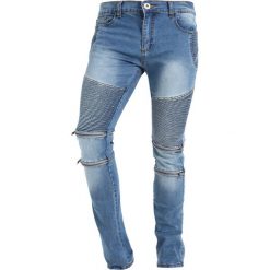 Liquor N Poker SKINNY BIKER Jeansy Slim Fit mid indigo. Niebieskie rurki męskie Liquor N Poker. Za 169,00 zł.