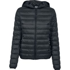 Bomberki damskie: Urban Classics Ladies Basic Hooded Down Jacket Kurtka damska czarny