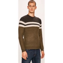 Only & Sons - Sweter. Niebieskie swetry męskie Only & Sons, m, bez wzorów, z dzianiny, z okrągłym kołnierzem, bez kaptura. W wyprzedaży za 59,90 zł.