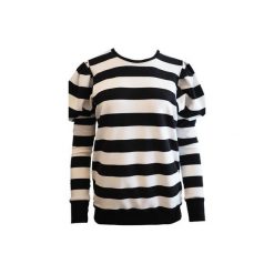 Bluza z bufkami Chiara Stripe. Bluzy damskie Elevenstory, bez wzorów, z elastanu, bez rękawów, bez kaptura. Za 179,00 zł.