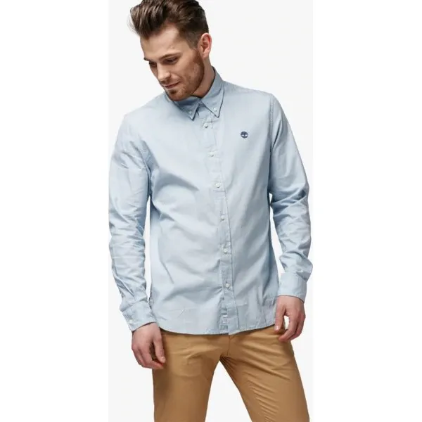 Timberland Koszula Ls Milford Solid Oxford Slim , niebieski, rozmiar XXXL. Niebieskie koszule męskie Timberland, m, z aplikacjami, z bawełny, klasyczne, z klasycznym kołnierzykiem, bez rękawów. W wyprzedaży za 259,99 zł.