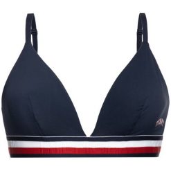 Biustonosz braletka TOMMY HILFIGER UW0UW02333. Niebieskie biustonosze TOMMY HILFIGER, bez wzorów, z elastanu. W wyprzedaży za 139,00 zł.