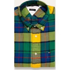Tommy Hilfiger - Koszula. Niebieskie koszule męskie TOMMY HILFIGER, s, bez wzorów, z bawełny, klasyczne, z klasycznym kołnierzykiem, z długim rękawem. Za 399,90 zł.