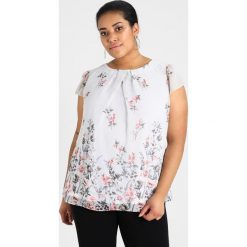 Bluzki asymetryczne: Dorothy Perkins Curve BILLIE AND BLOSSOM BOARDER FLORAL SHELL Bluzka ivory